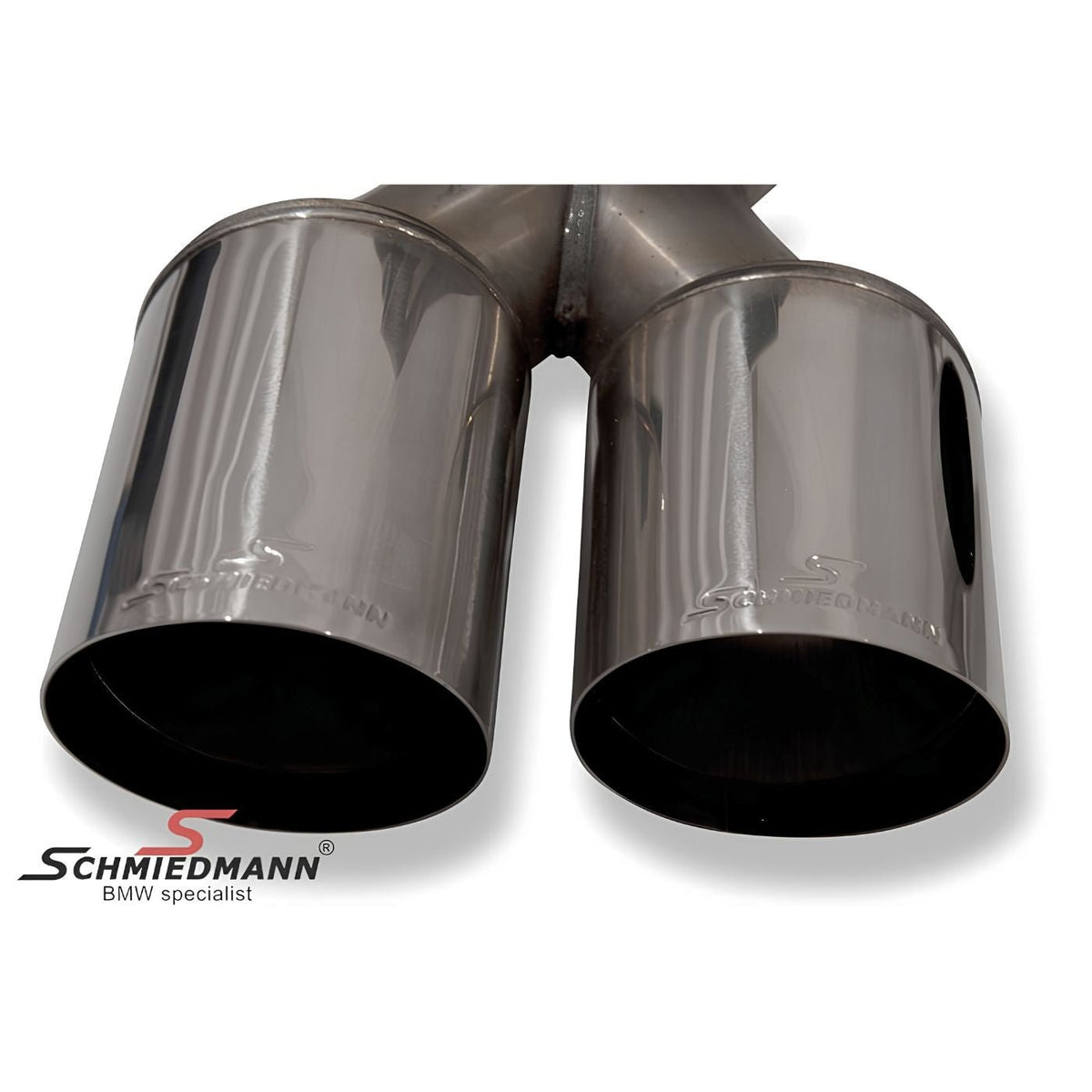 Schmiedmann 4-Rohr Sportauspuffanlage 4x86 mm passend für BMW E60 550i