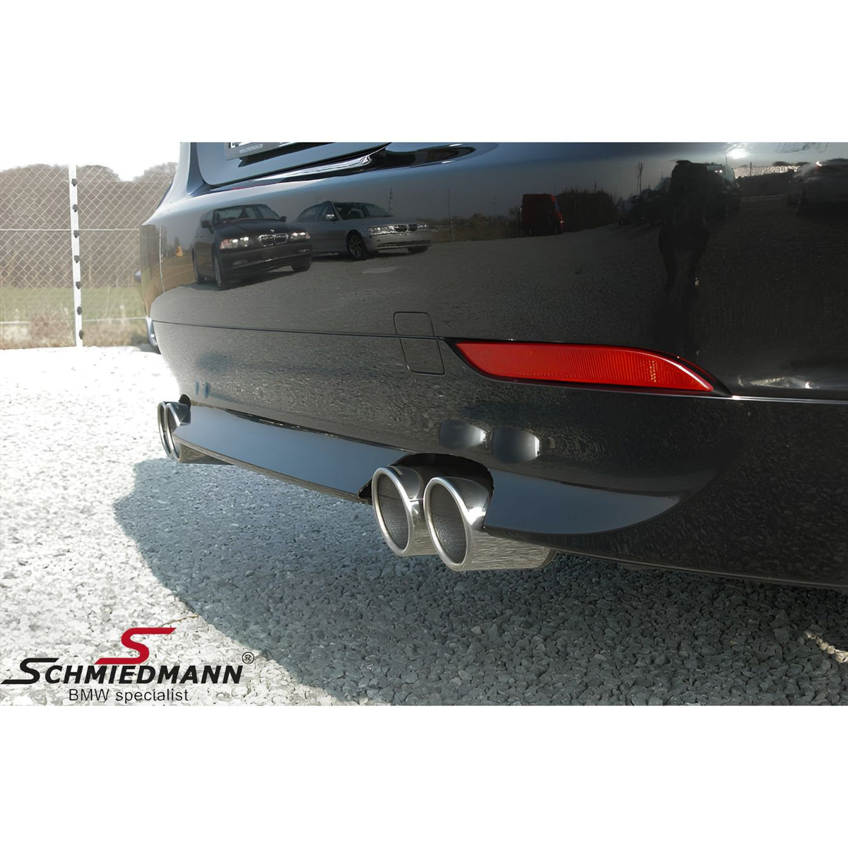 Schmiedmann 4-Rohr Sportauspuffanlage 4x86 mm passend für BMW E60 550i
