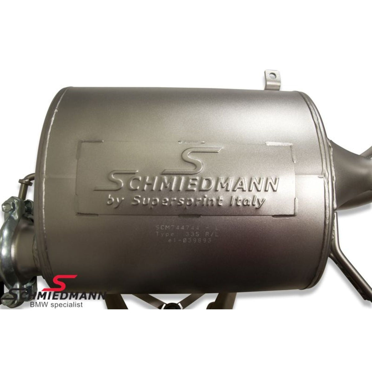 Schmiedmann by Supersprint Sportendschalldämpfer 1x89 mm links passend für BMW E91 335i & 335d