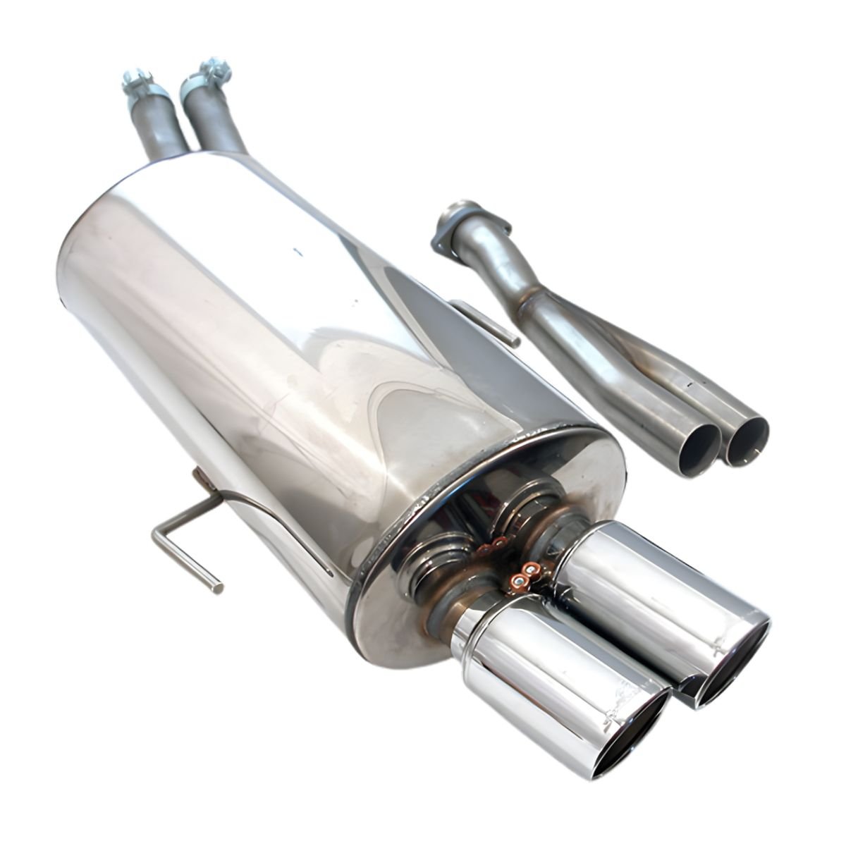 Schmiedmann Edelstahl Sportendschalldämpfer 2×Ø76 mm für BMW E36