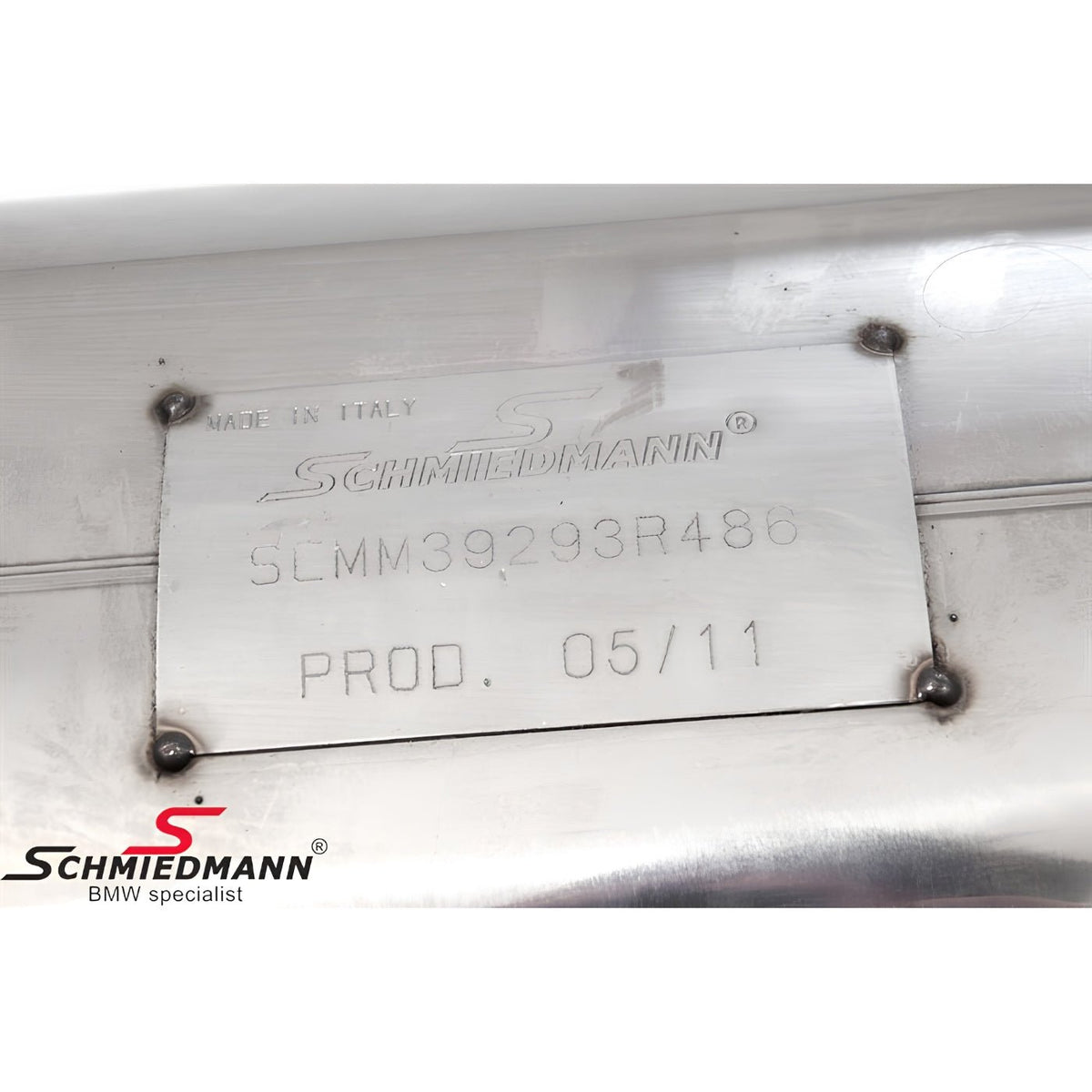 Schmiedmann Edelstahl Sportendschalldämpfer 4x86 mm passend für BMW E92 M3