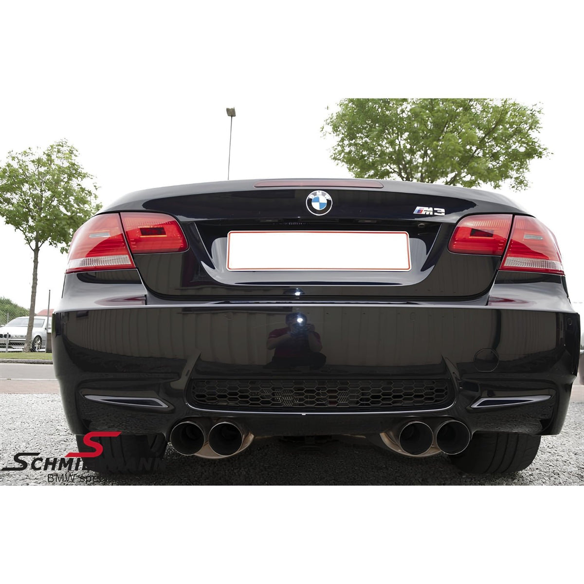 Schmiedmann Edelstahl Sportendschalldämpfer 4x86 mm passend für BMW E92 M3