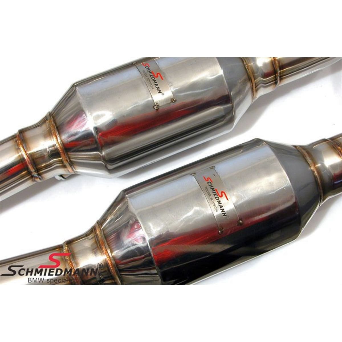 Schmiedmann High Flow Fächerkrümmer inkl. 300 - Zellen Sportkatalysatoren für BMW E39 M52/M54