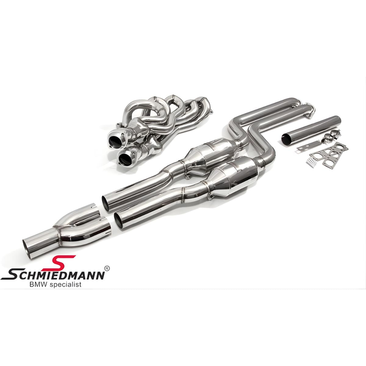 Schmiedmann High Flow Fächerkrümmer M52/M54 inkl. 300 - Zellen Sportkatalysator – BMW E46