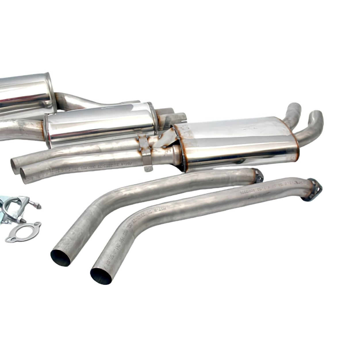 Simons Sportauspuffanlage ab Kat 2x70 mm passend für BMW E46 320i, 325i, 328i & 330i