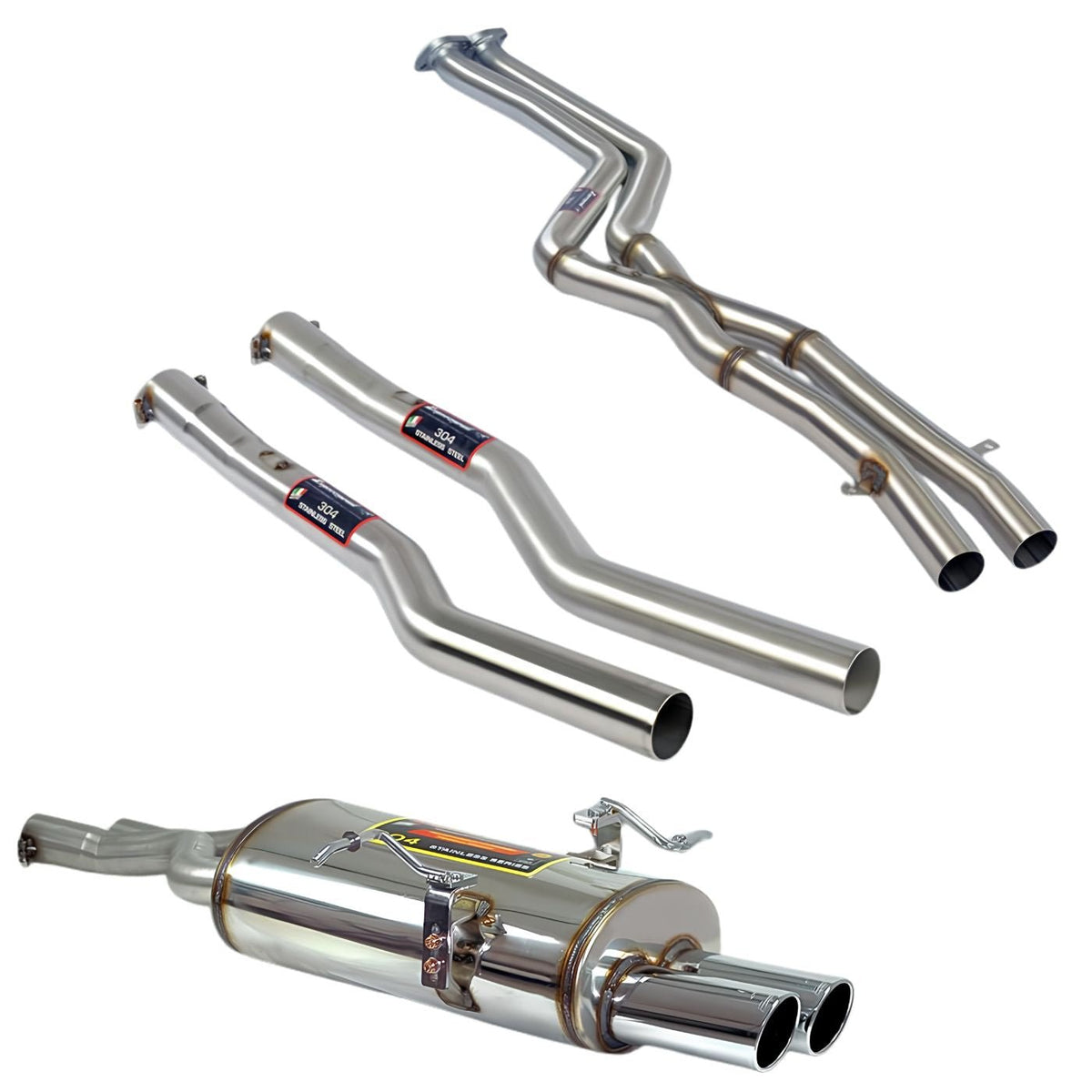 Supersprint Race Sound Sportauspuff-Paket passend für BMW E46 320i, 325i & 330i