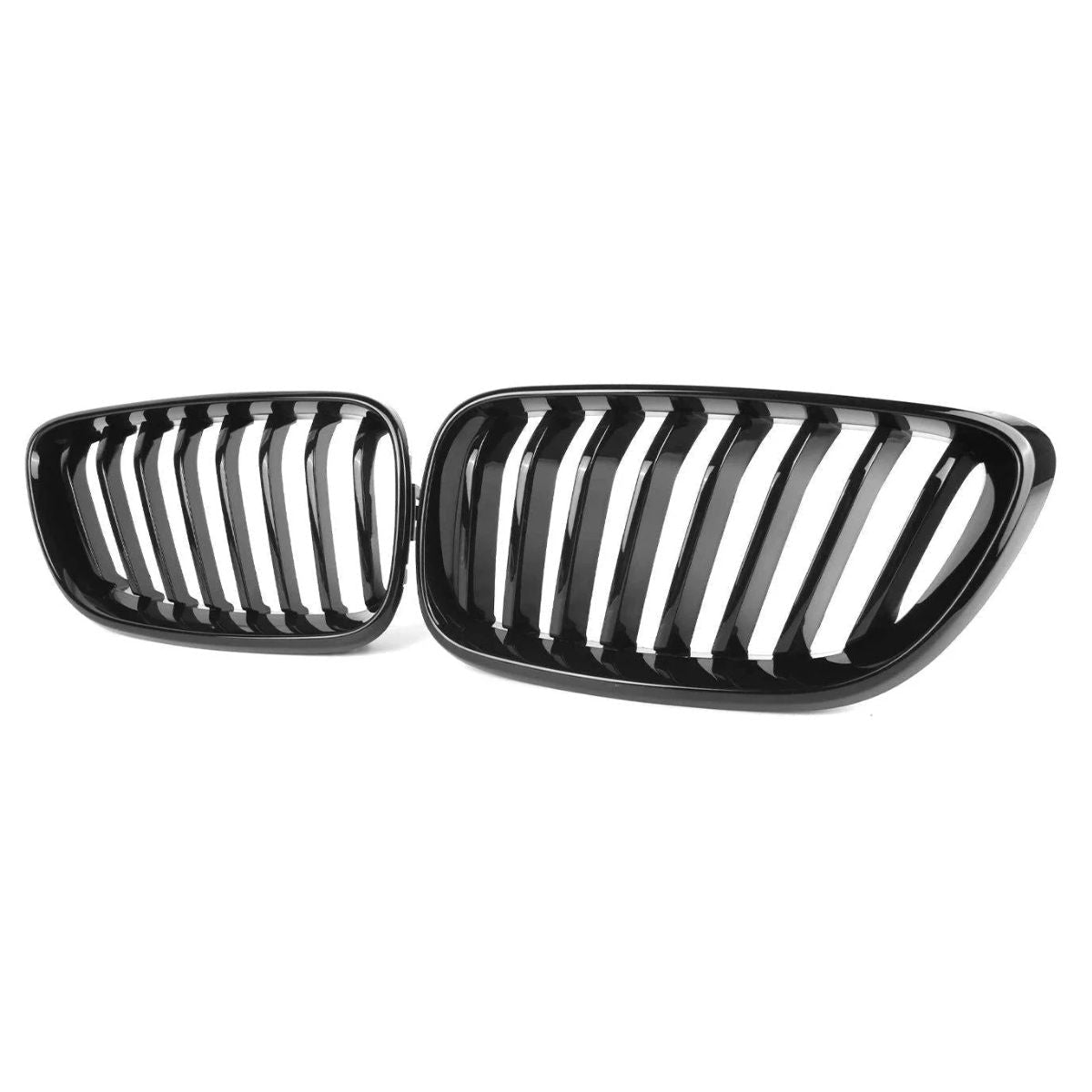 TNF Black Einzellamellen - Frontgrill in schwarz glanz passend für BMW 2er (F87 N55/F22/F23)