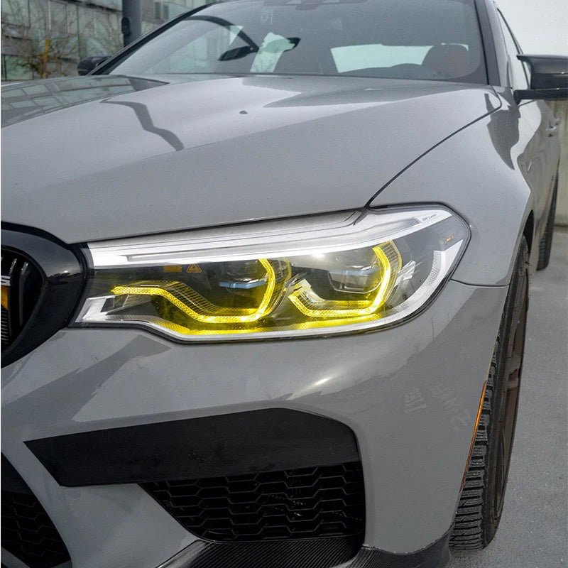 TNF DRL Tagfahrlichter Module gelb weiß switch passend für BMW 5er (G30) Baujahr 18-20 LED Scheinwerfer