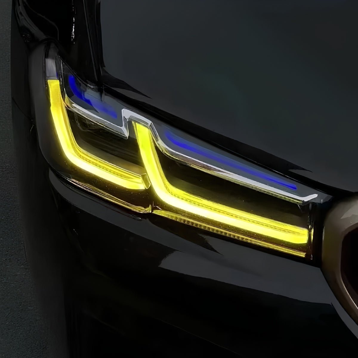 TNF DRL Tagfahrlichter Module gelb weiß switch passend für BMW 5er (G30) M5 (F90) Facelift
