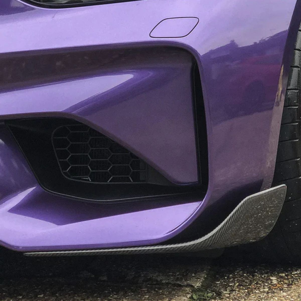 TNF+ Frontspoiler Ansätze in Carbon passend für BMW M2 (F87 N55) M2 (F87C S55)