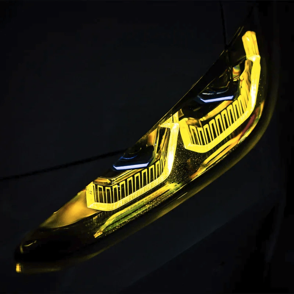 TNF only yellow lights gelb Tagfahrlicht LED Modul Set UK/EU mit Kühlkörper passend für BMW M3 (G80/G81) & M4 (G82/G83)