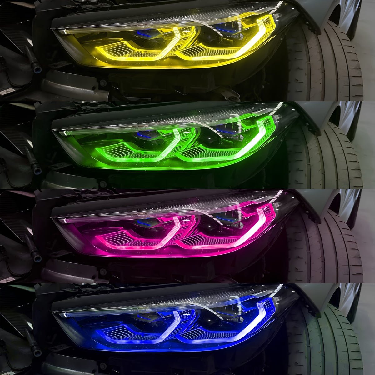 TNF RGBW DRL Farbwechsel Tagfahrlichter Module passend für BMW 8er (G14/G15/G16) M8 (F91/F92/F93)