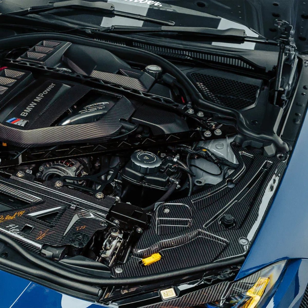 TNF+ Scheinwerfer Abdeckungen Motorraum Carbon passend für BMW M3 (G80/G81) M4 (G82/G83)