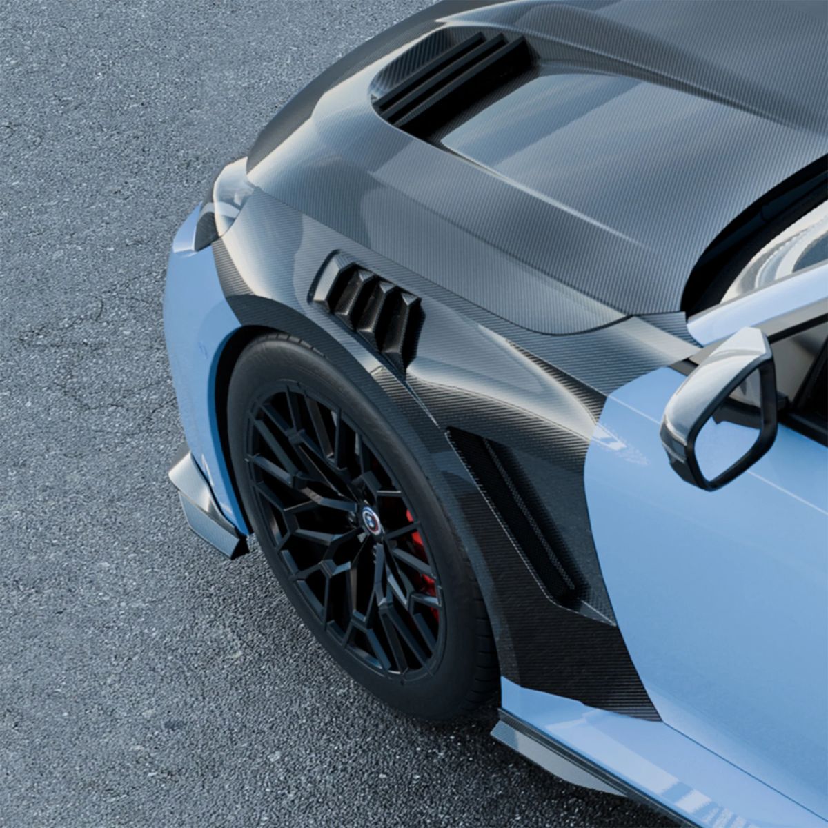 TNF+ SOOQOO Carbon Kotflügel passend für BMW M2 (G87)