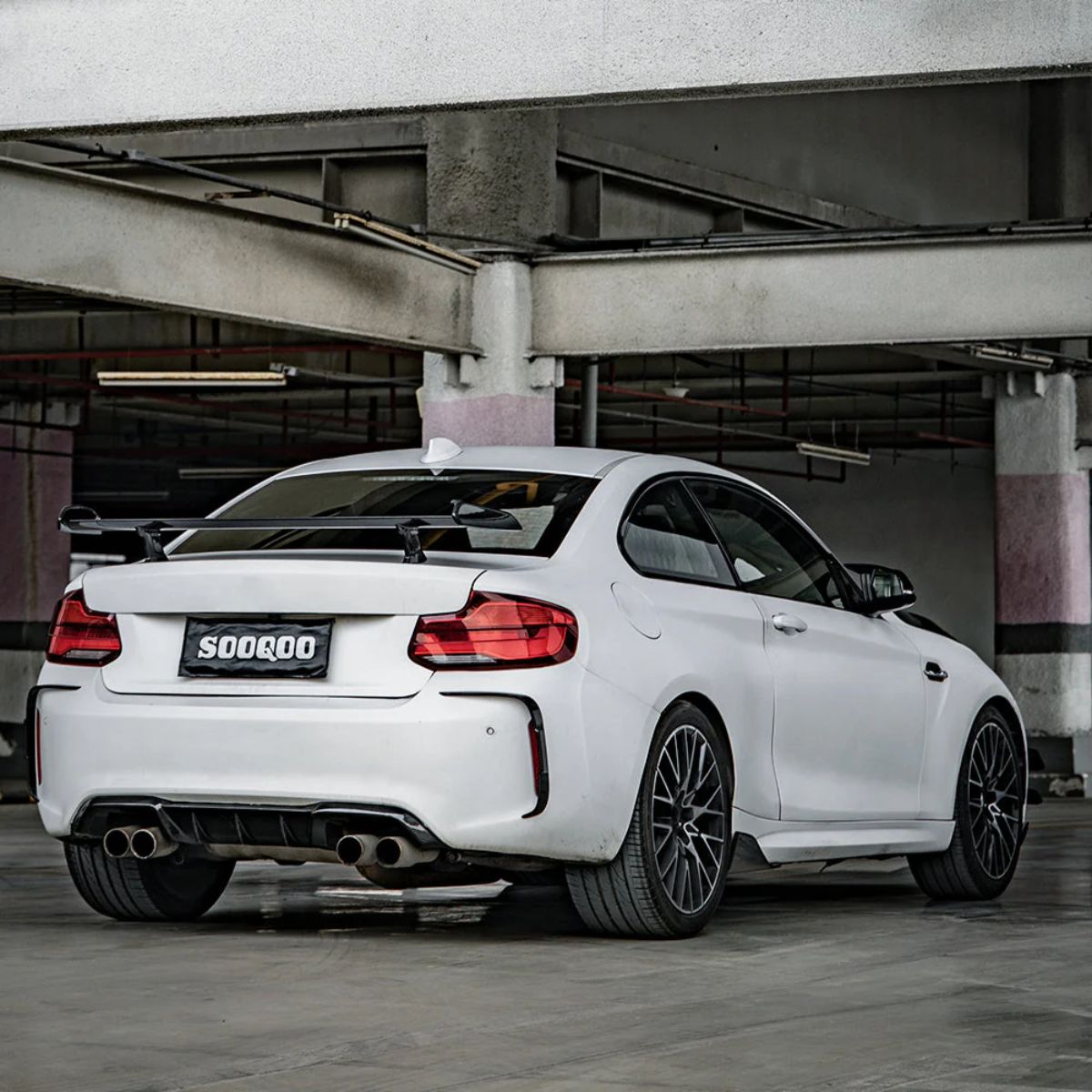TNF+ SOOQOO Heck Lufteinlässe Umrandung passend für BMW M2 (F87 F87C) N55 S55