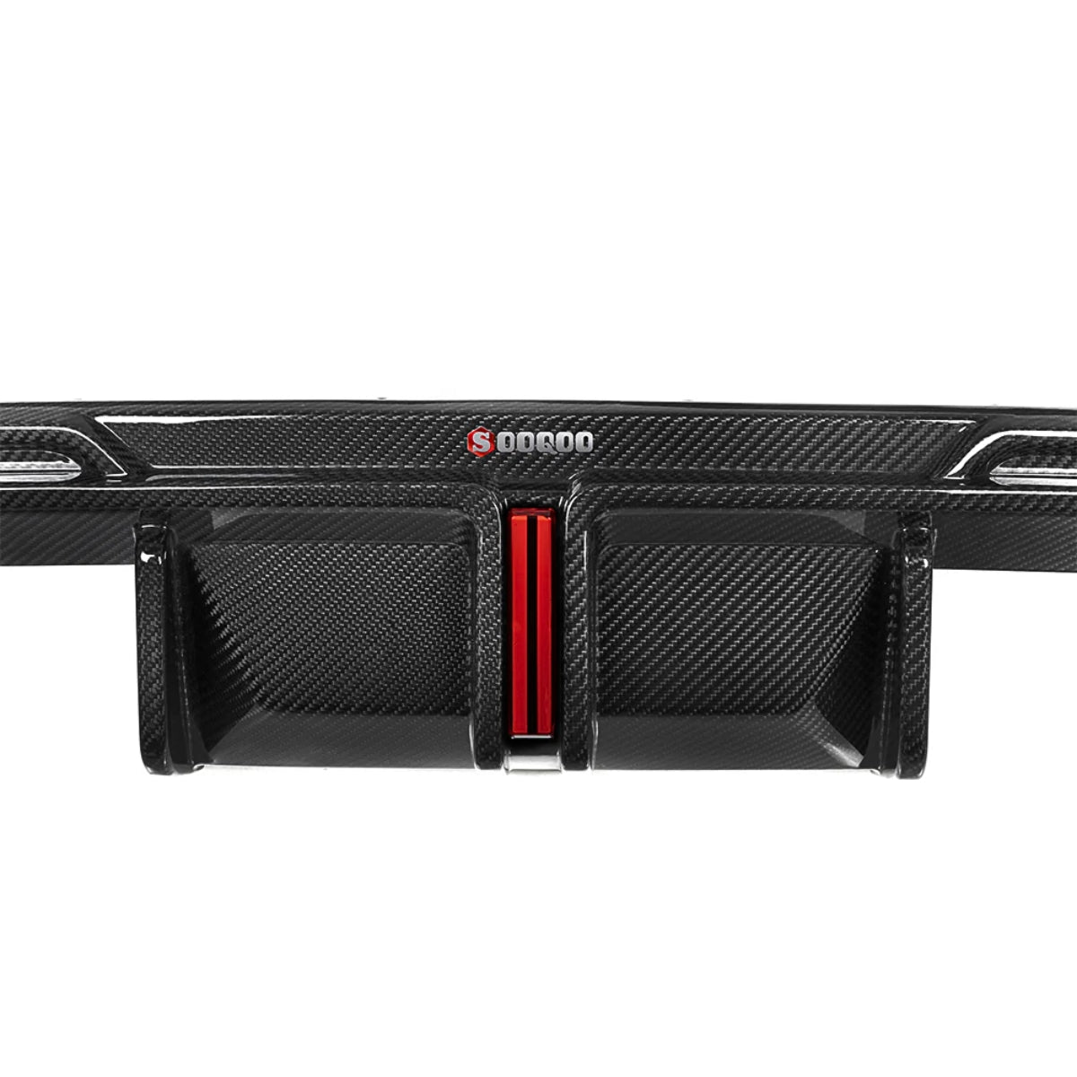 TNF+ SOOQOO Heckdiffusor Set mit Licht Carbon passend für BMW M3 (G80/G81) M4 (G82/G83)