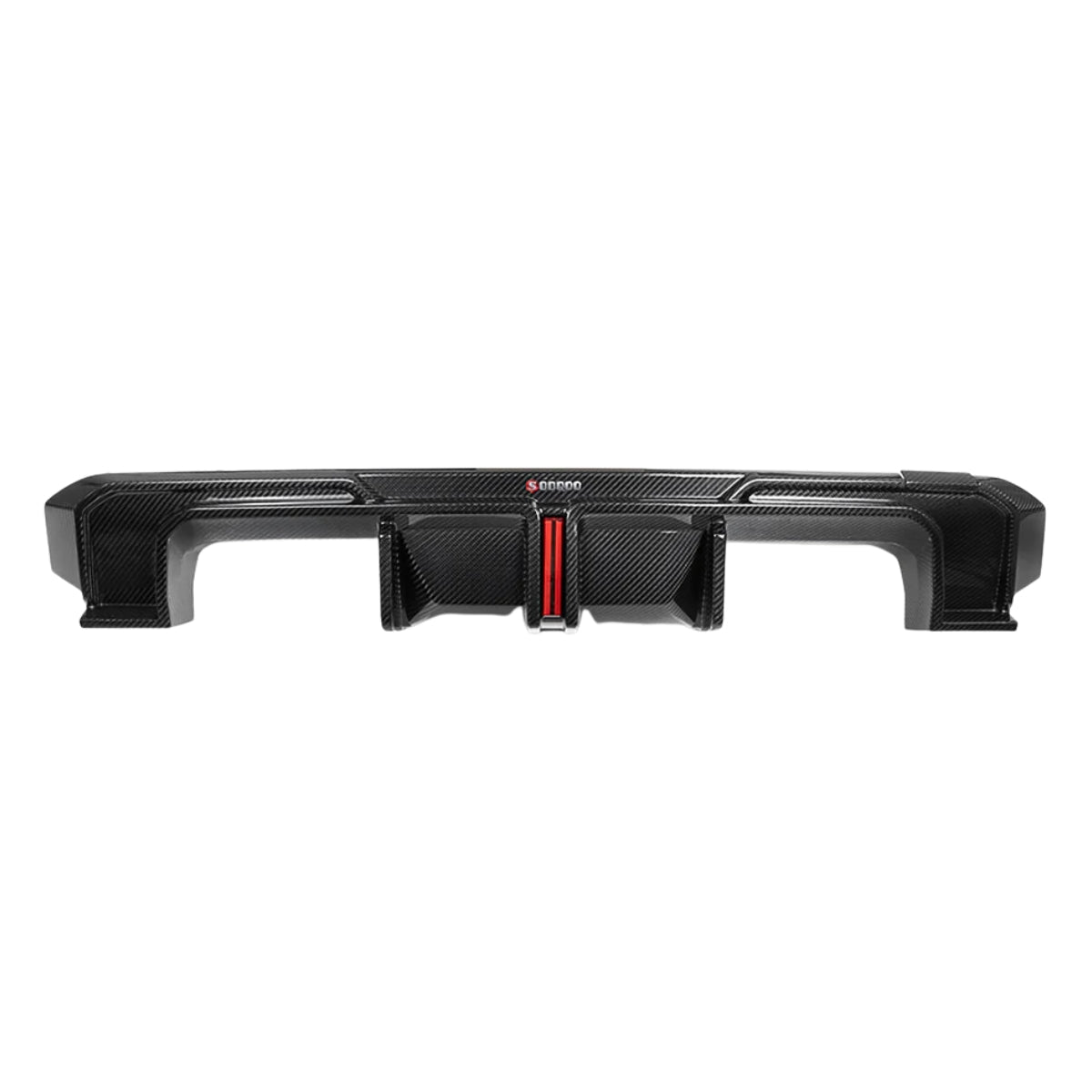 TNF+ SOOQOO Heckdiffusor Set mit Licht Carbon passend für BMW M3 (G80/G81) M4 (G82/G83)