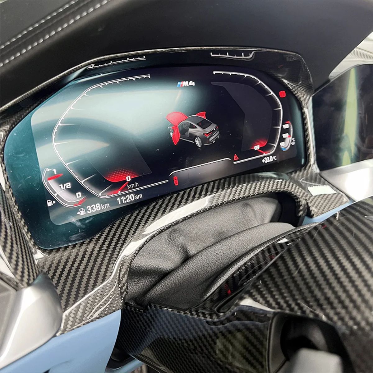 TNF+ Tacho Display Umrandung Cover passend für BMW M3 (G80) M4 (G82/G83) PRE-LC